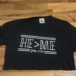 “He > Me” tee